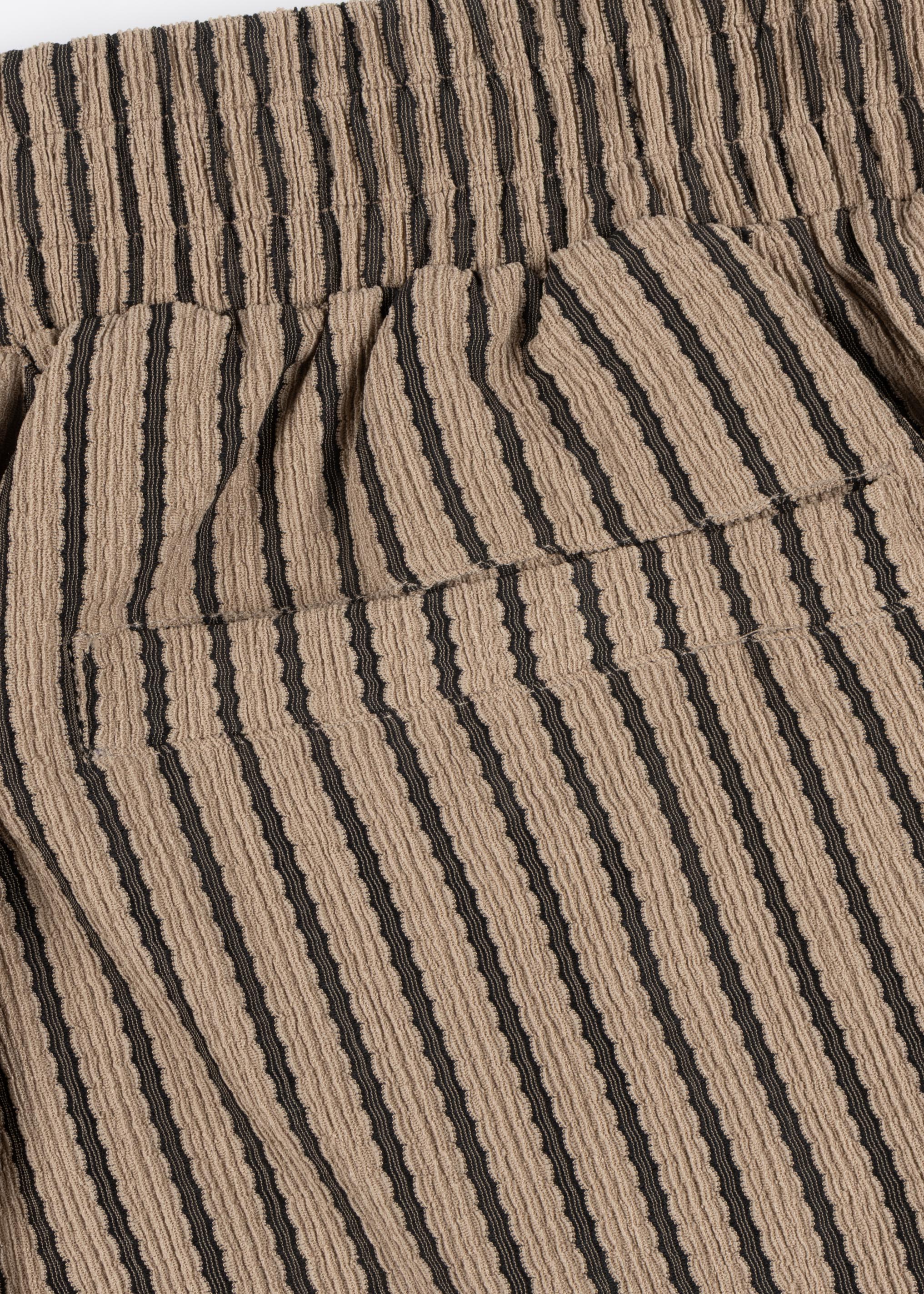 Striped Textured Knit Shorts