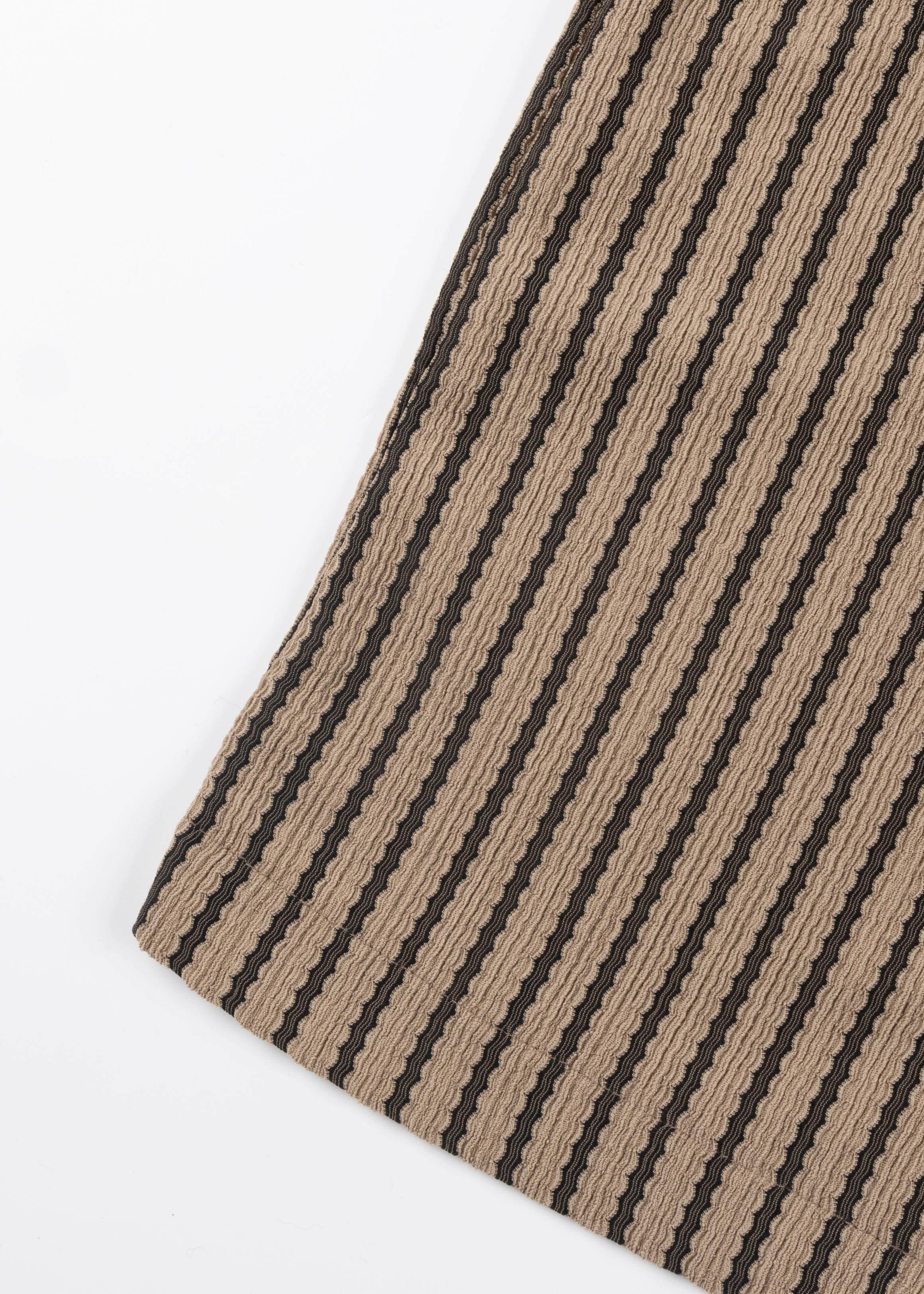 Striped Textured Knit Shorts