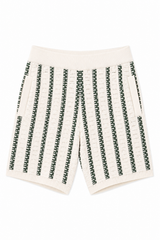 Striped Knit Shorts