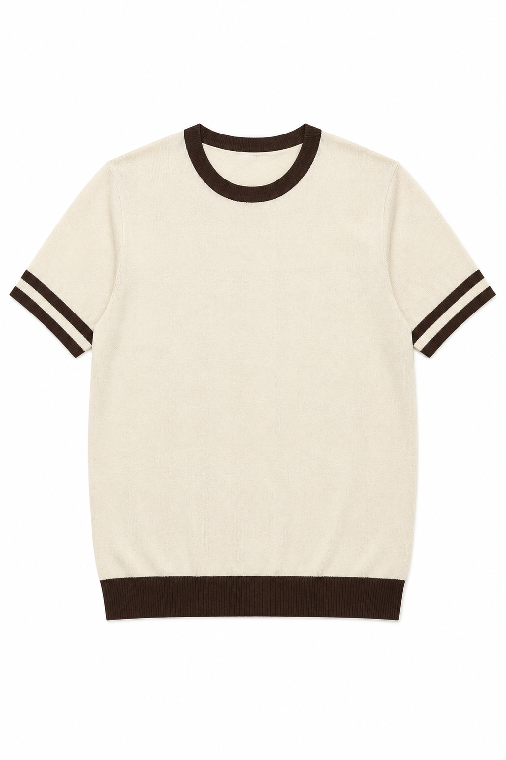 Knit Contrast Hem Shirt