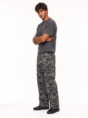 Camo Wide Leg Cargo Pants