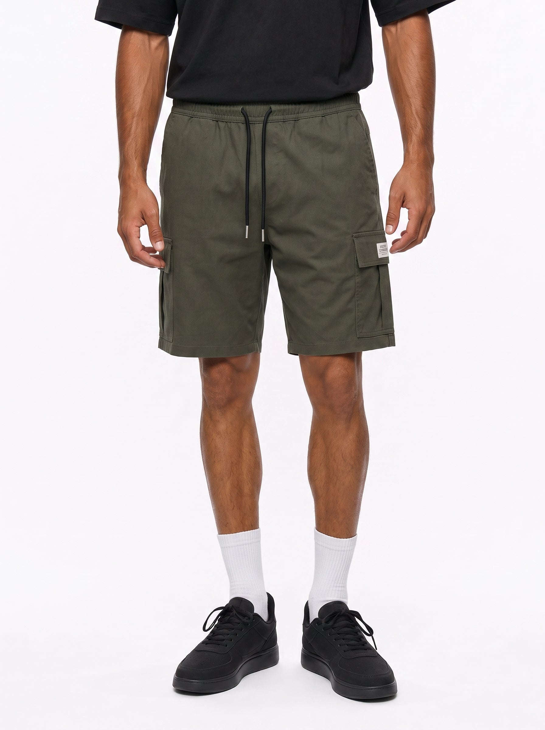 Drawstring Cargo Shorts