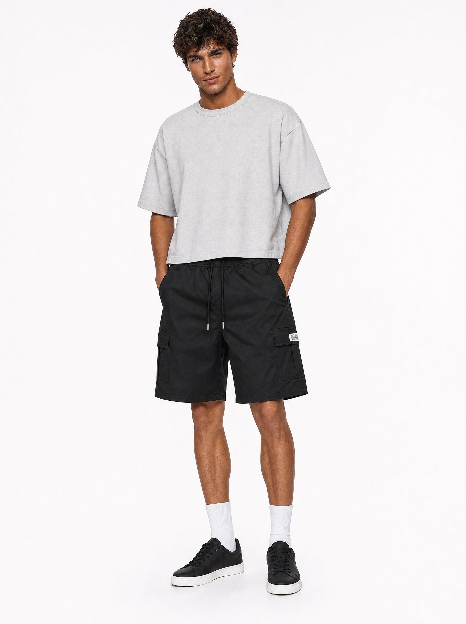 Drawstring Cargo Shorts