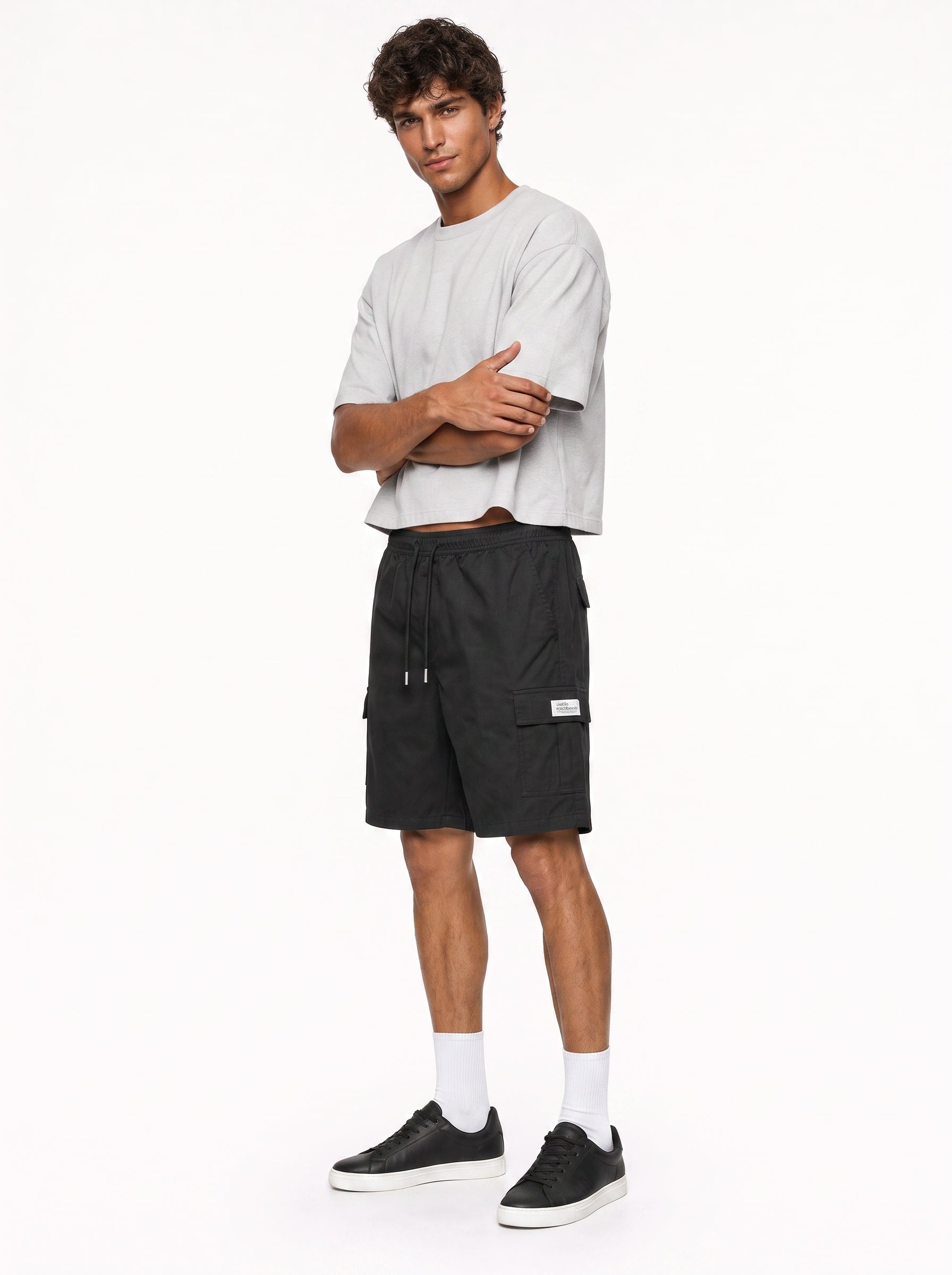 Drawstring Cargo Shorts