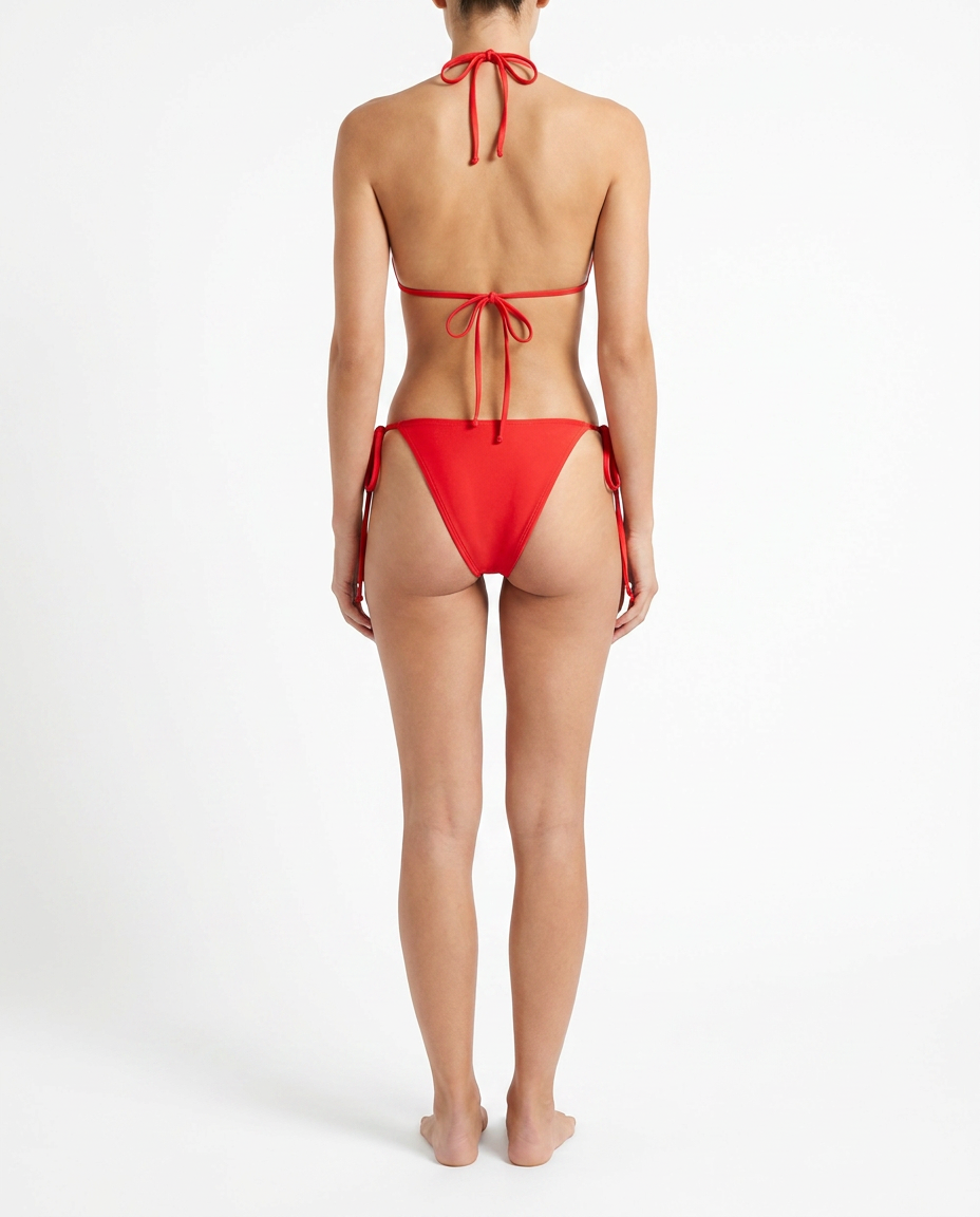 Triangle Bikini and Lace Skirt Set