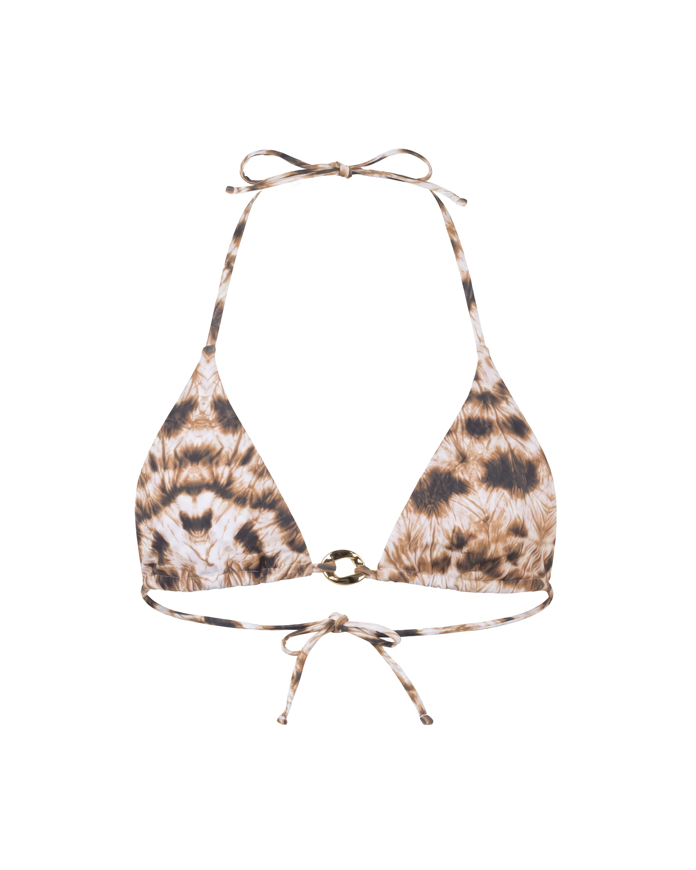 Printed Triangle Bikini and Cover Up Pant Set