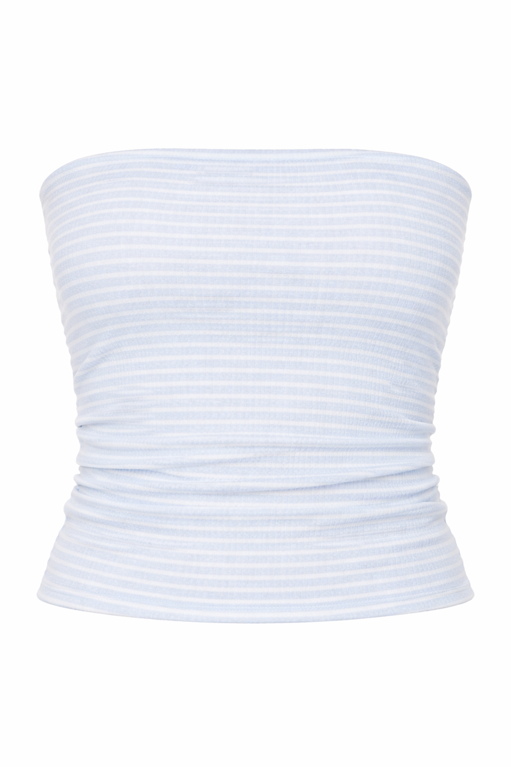 Striped Knit Bandeau Top