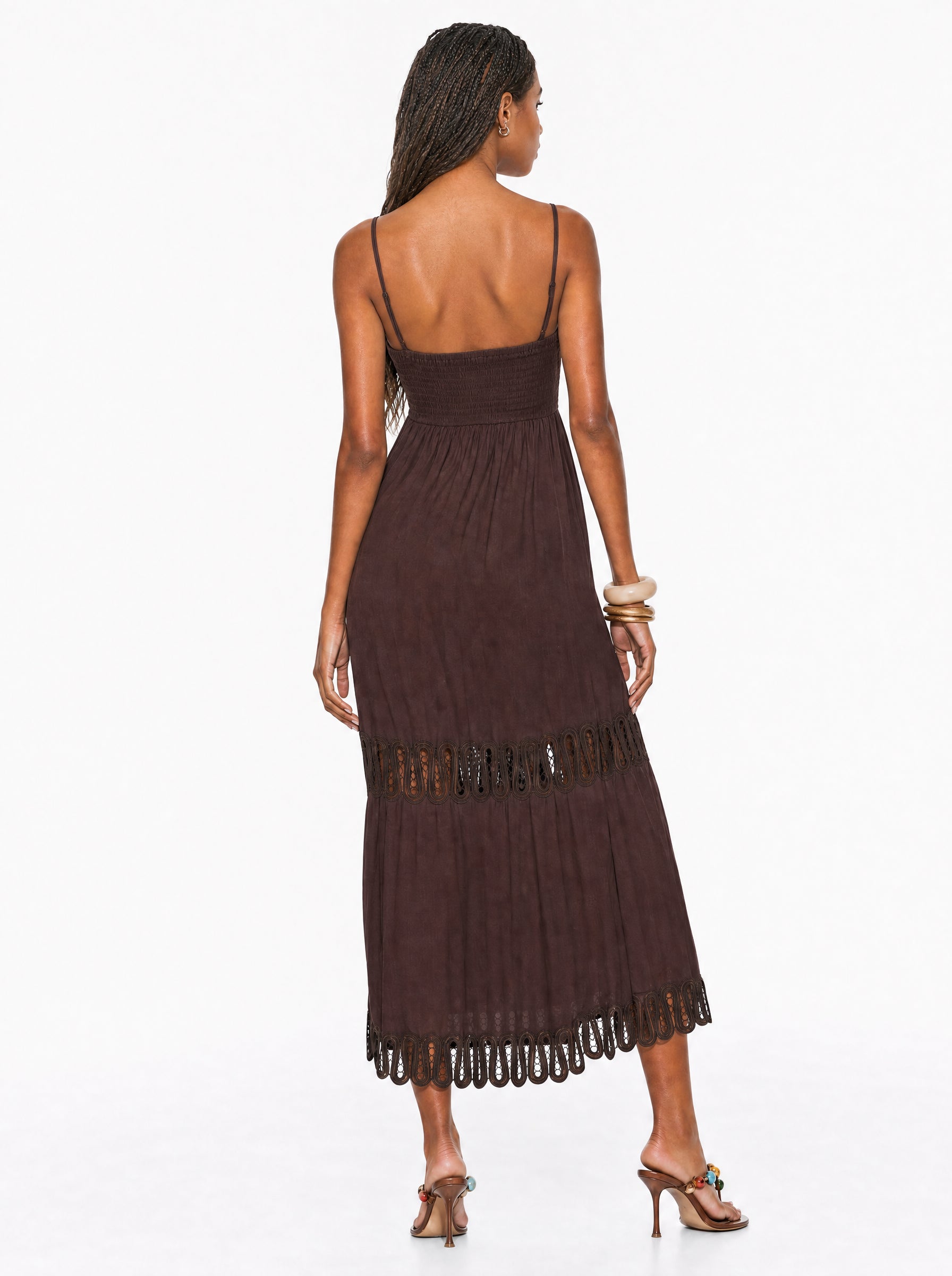 Embroidered Cami Maxi Dress