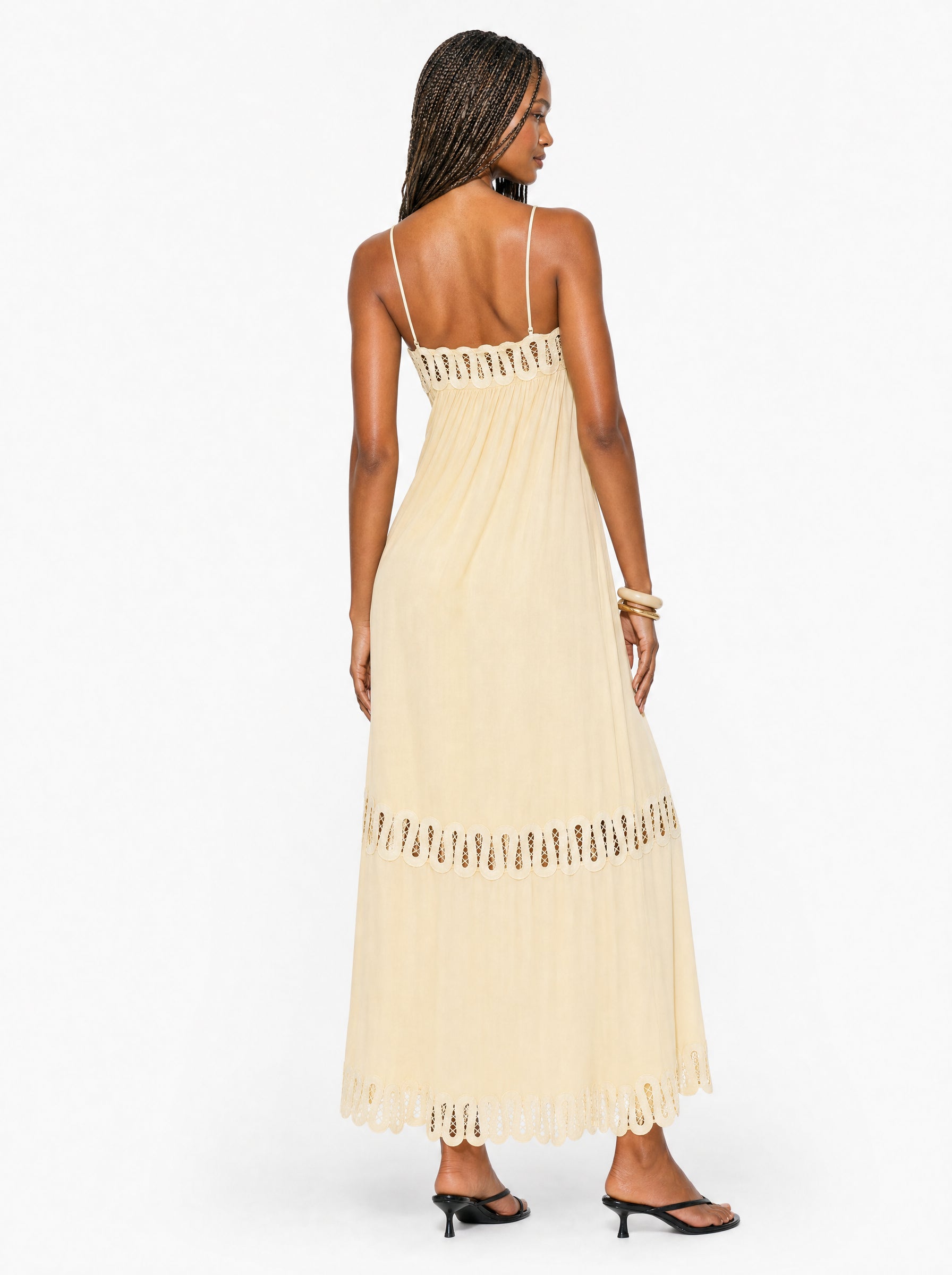 Embroidered Cami Maxi Dress