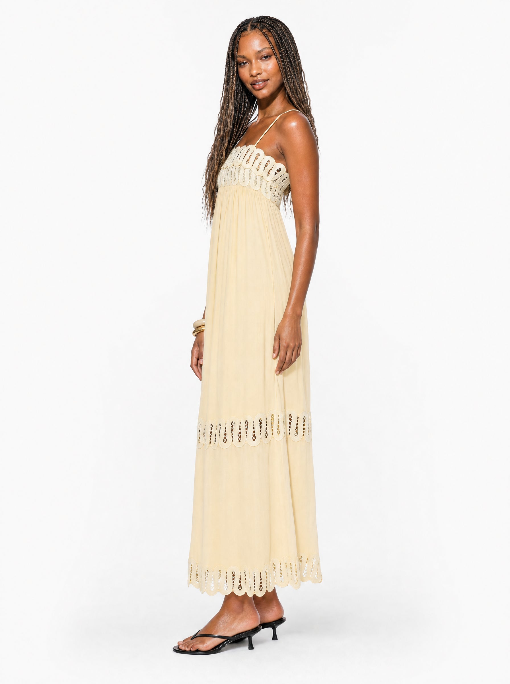 Embroidered Cami Maxi Dress