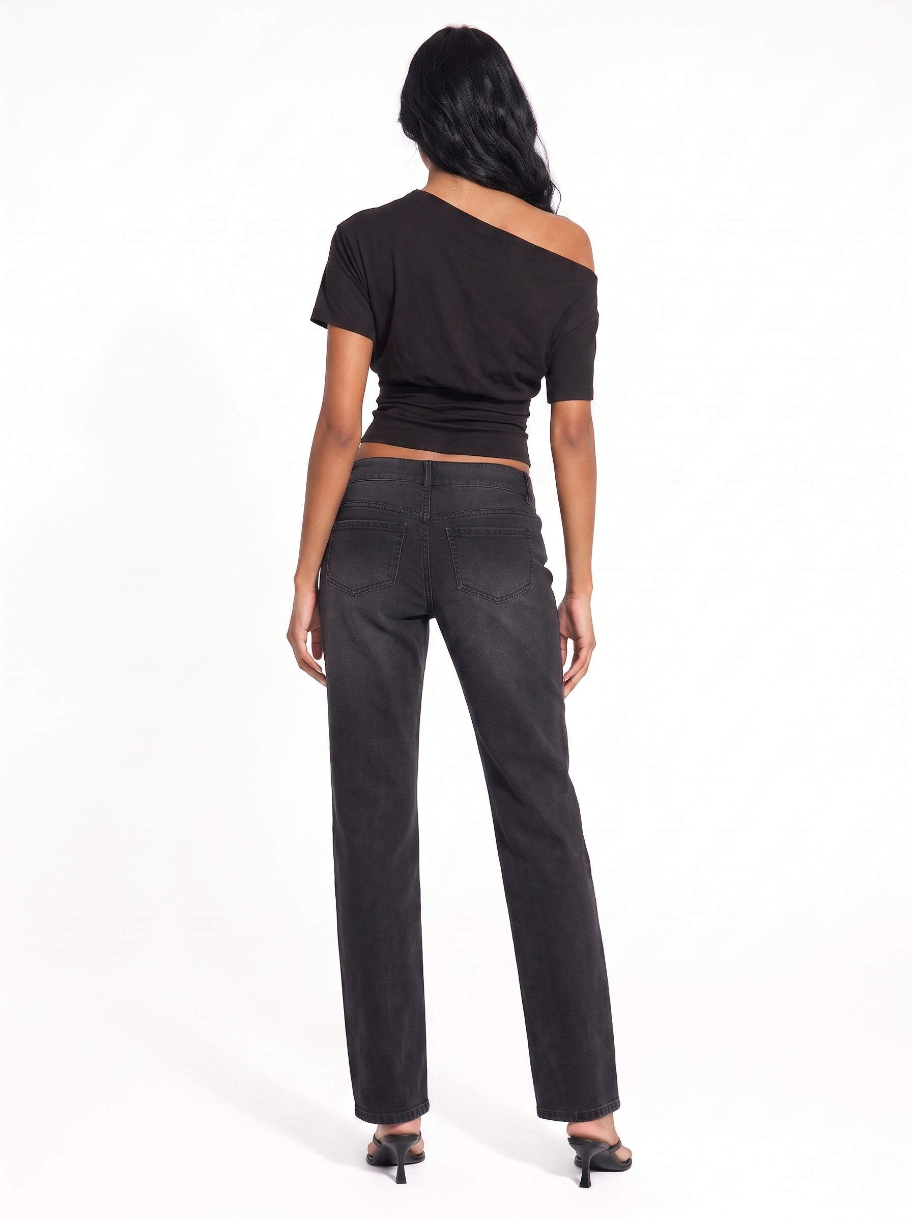 Draped Off-the-Shoulder Top