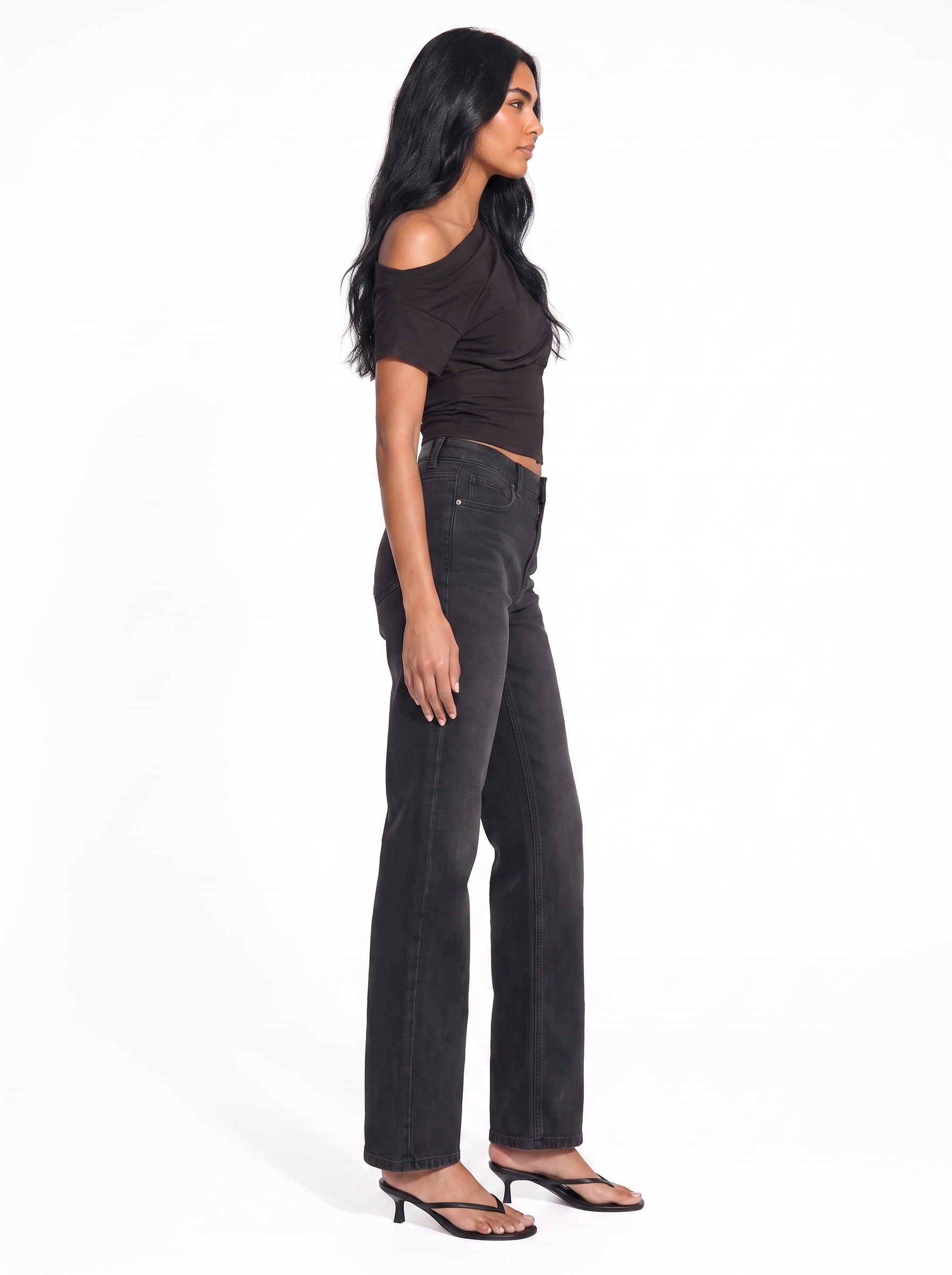 Draped Off-the-Shoulder Top