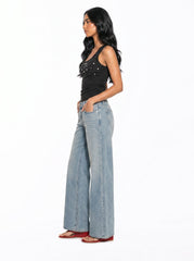 Beaded Scoop Neck Tank Top
