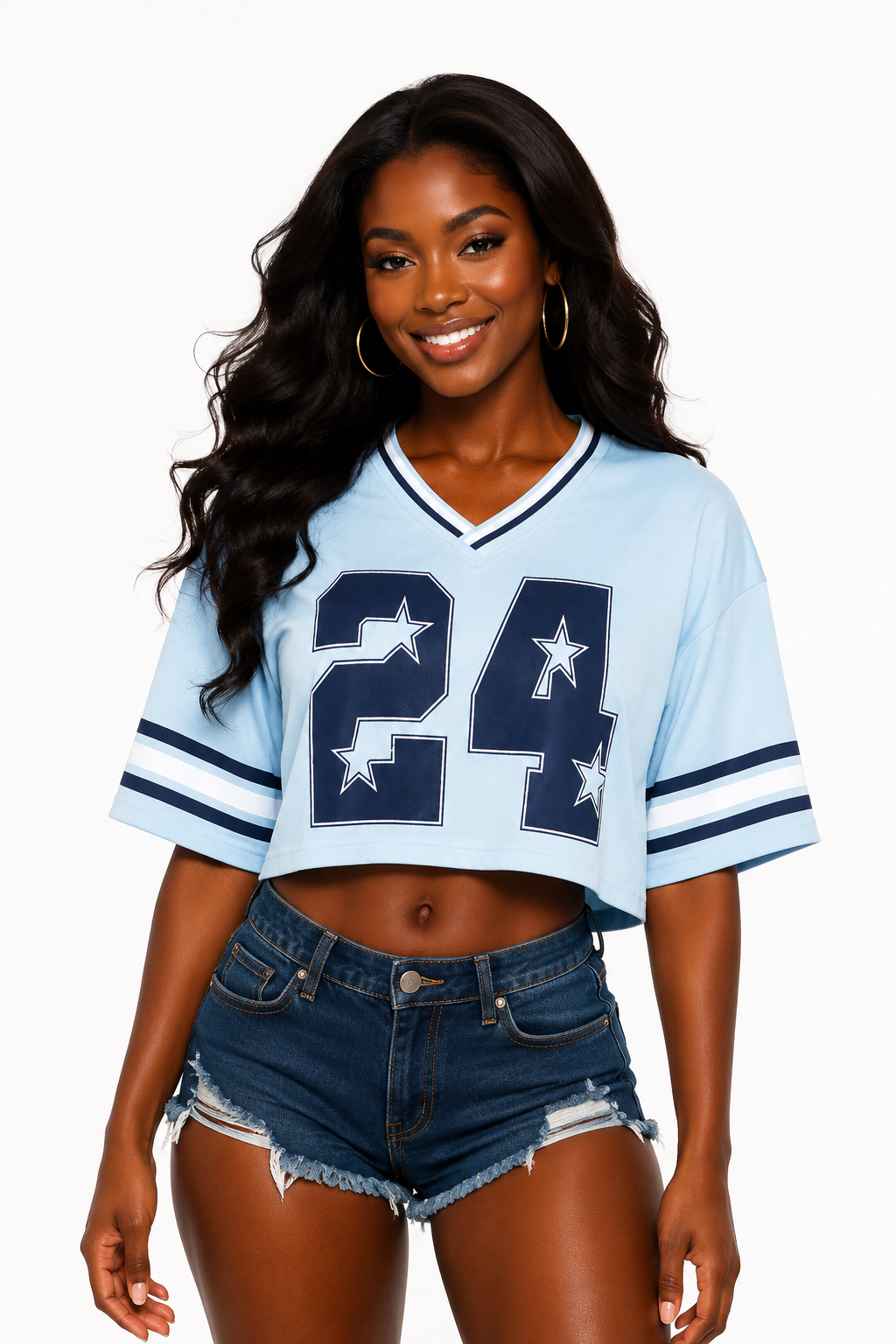 Sport Graphic Cropped Jersey Tee