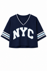 Sport Graphic Cropped Jersey Tee