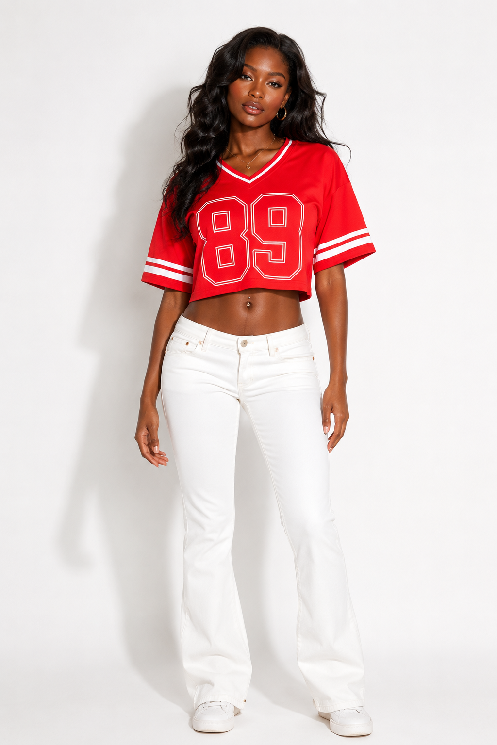 Sport Graphic Cropped Jersey Tee