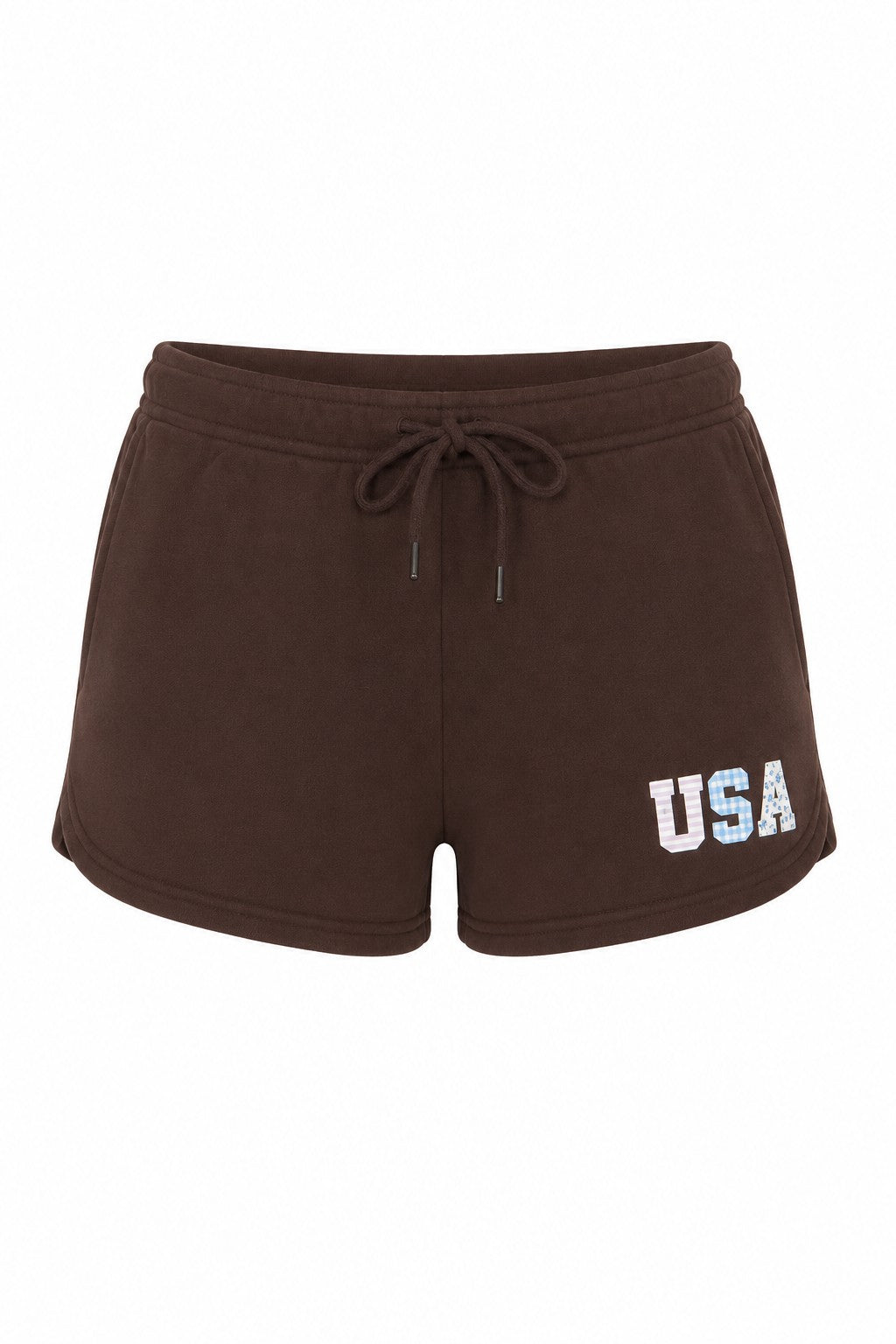 Graphic Fleece Drawstring Shorts
