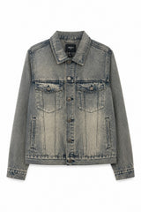Washed Denim Trucker Jacket