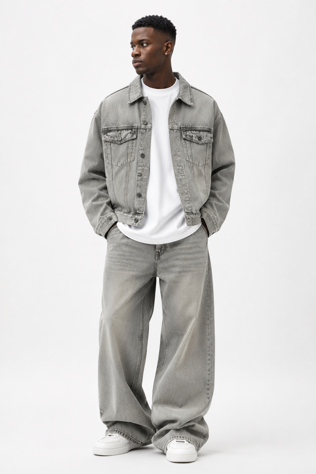 Washed Denim Trucker Jacket