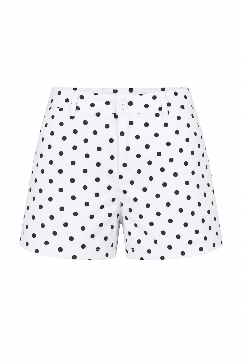 Polka Dot High-Waist Shorts