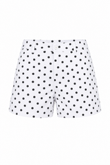 Polka Dot High-Waist Shorts