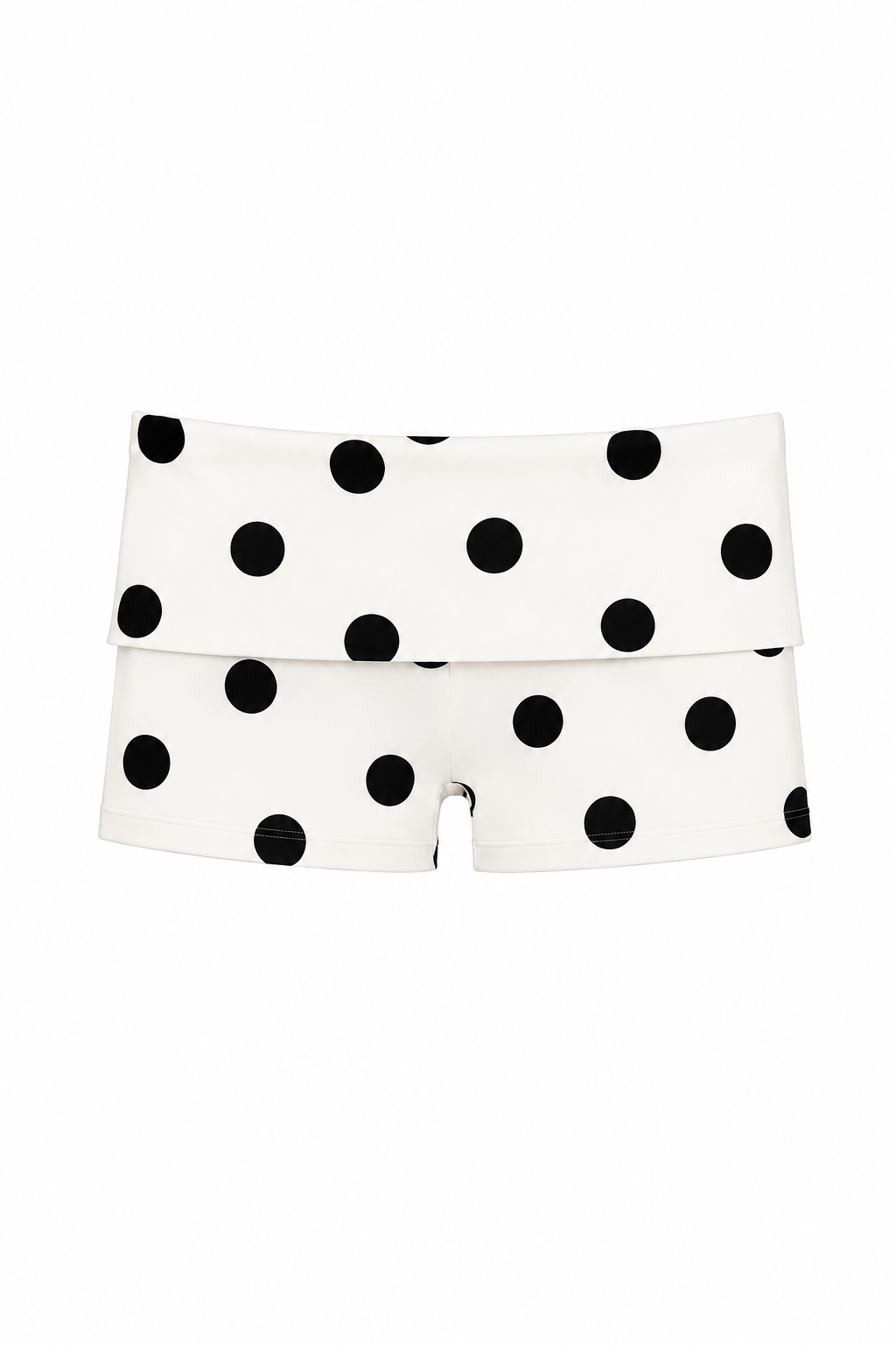 Polka Dot Foldover Micro Shorts