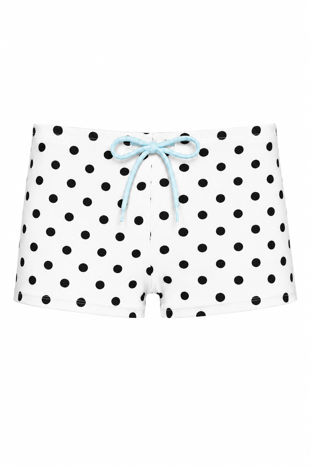 Polka Dot Drawstring Micro Shorts