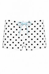 Polka Dot Drawstring Micro Shorts