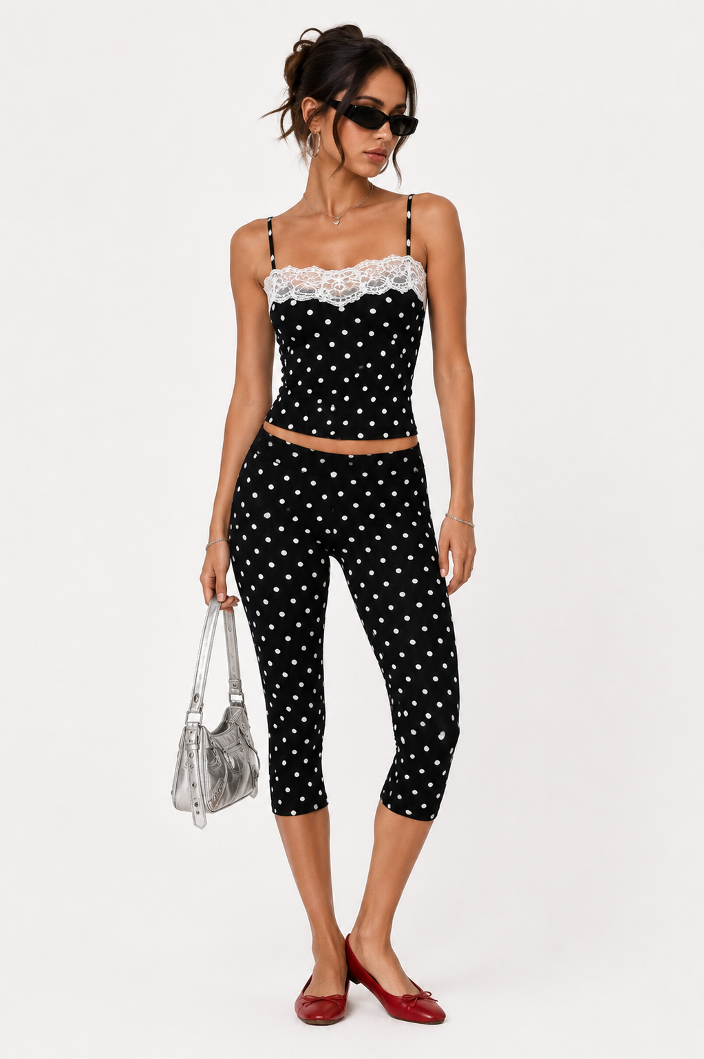 Polka Dot Capri Pants