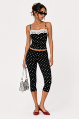 Polka Dot Capri Pants