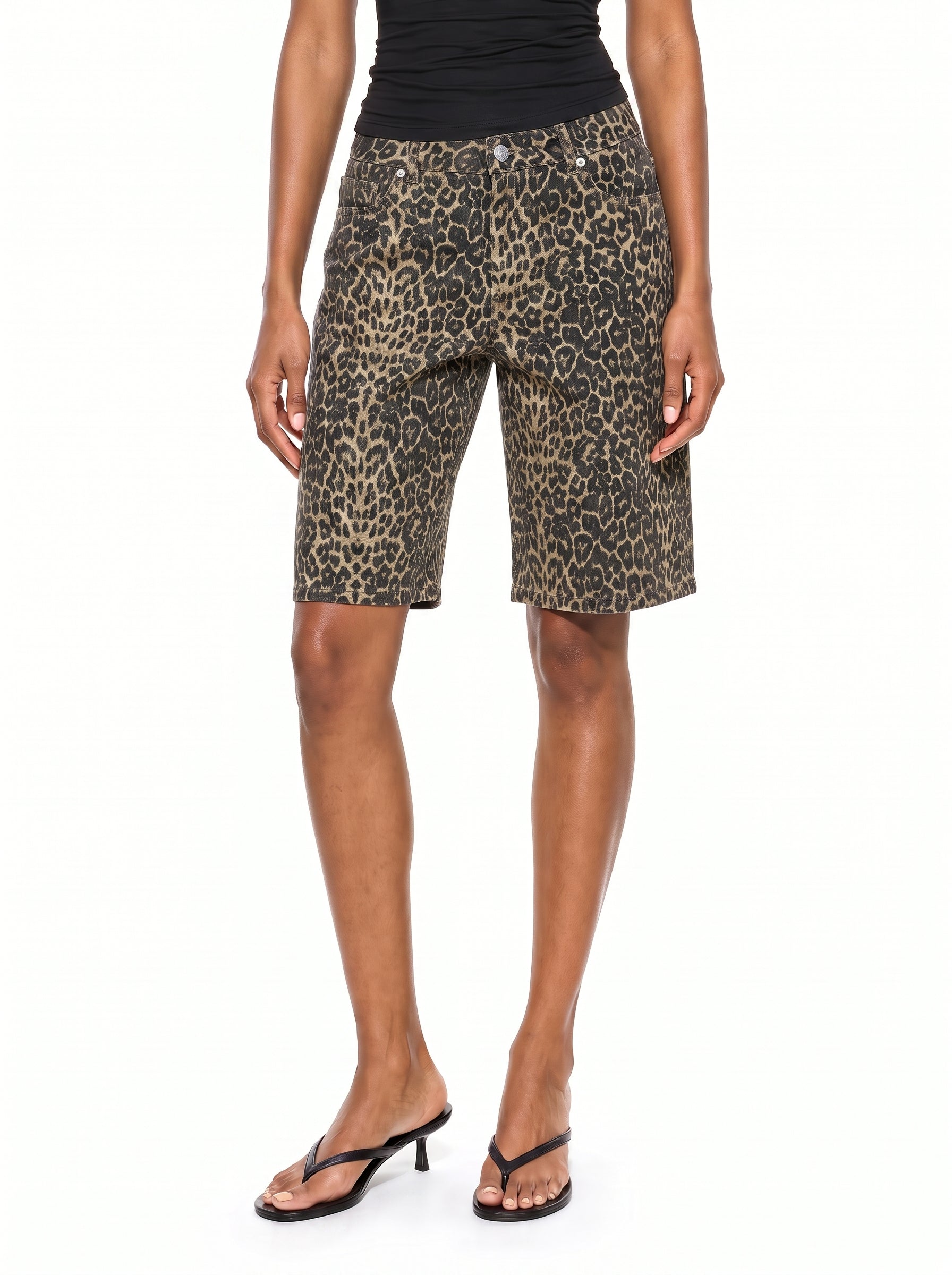 Denim Bermuda Shorts