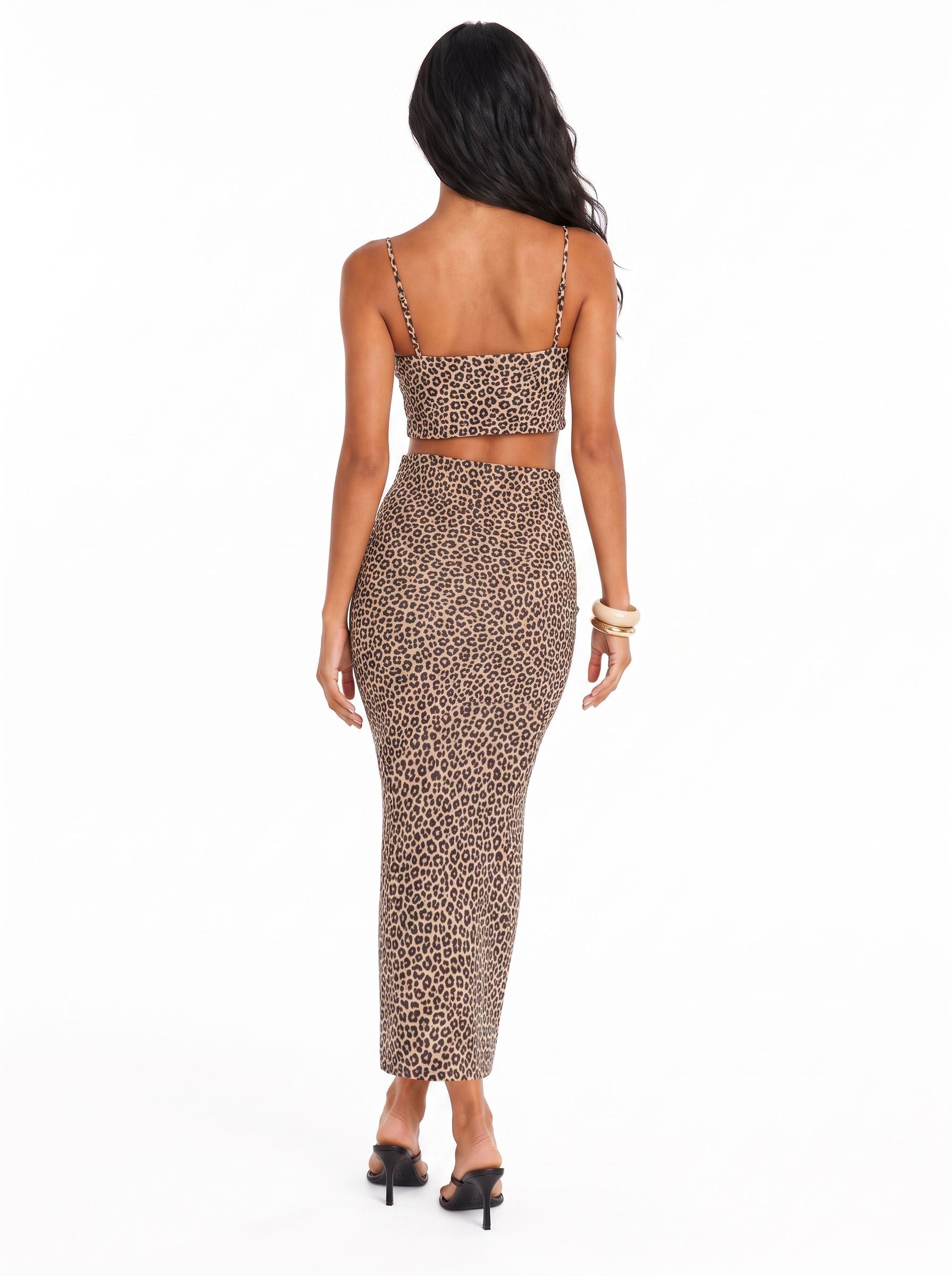 Printed Maxi Skirt And Tank Top Set
