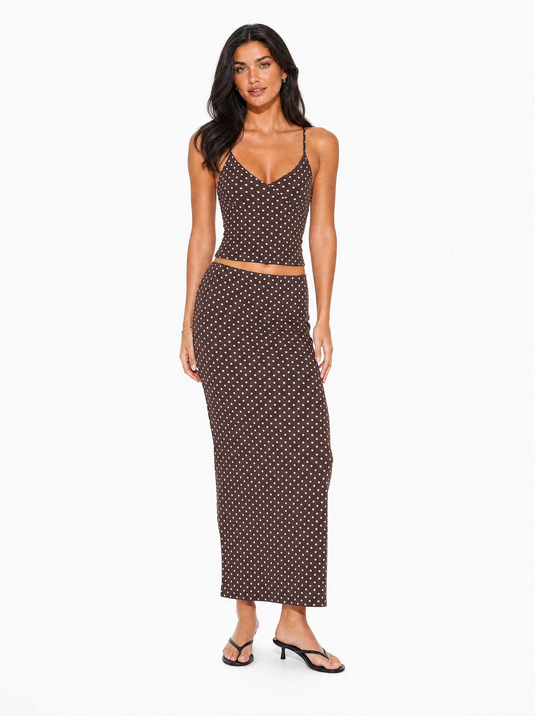 Printed Maxi Skirt And Tank Top Set