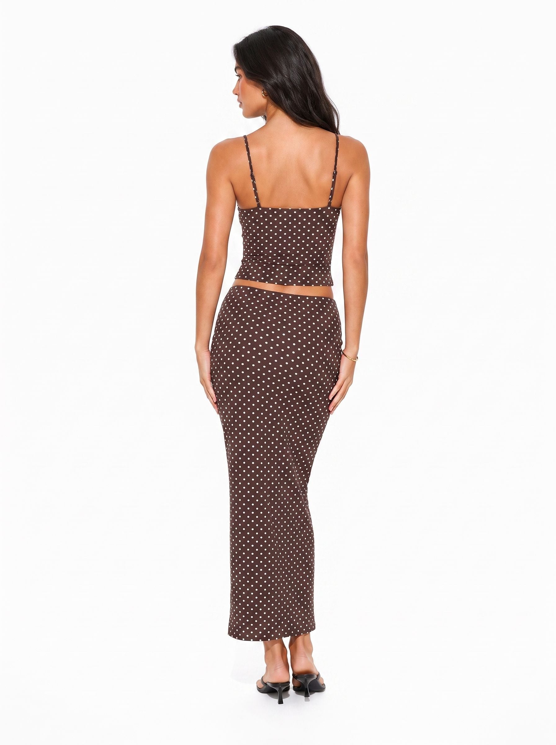 Printed Maxi Skirt And Tank Top Set