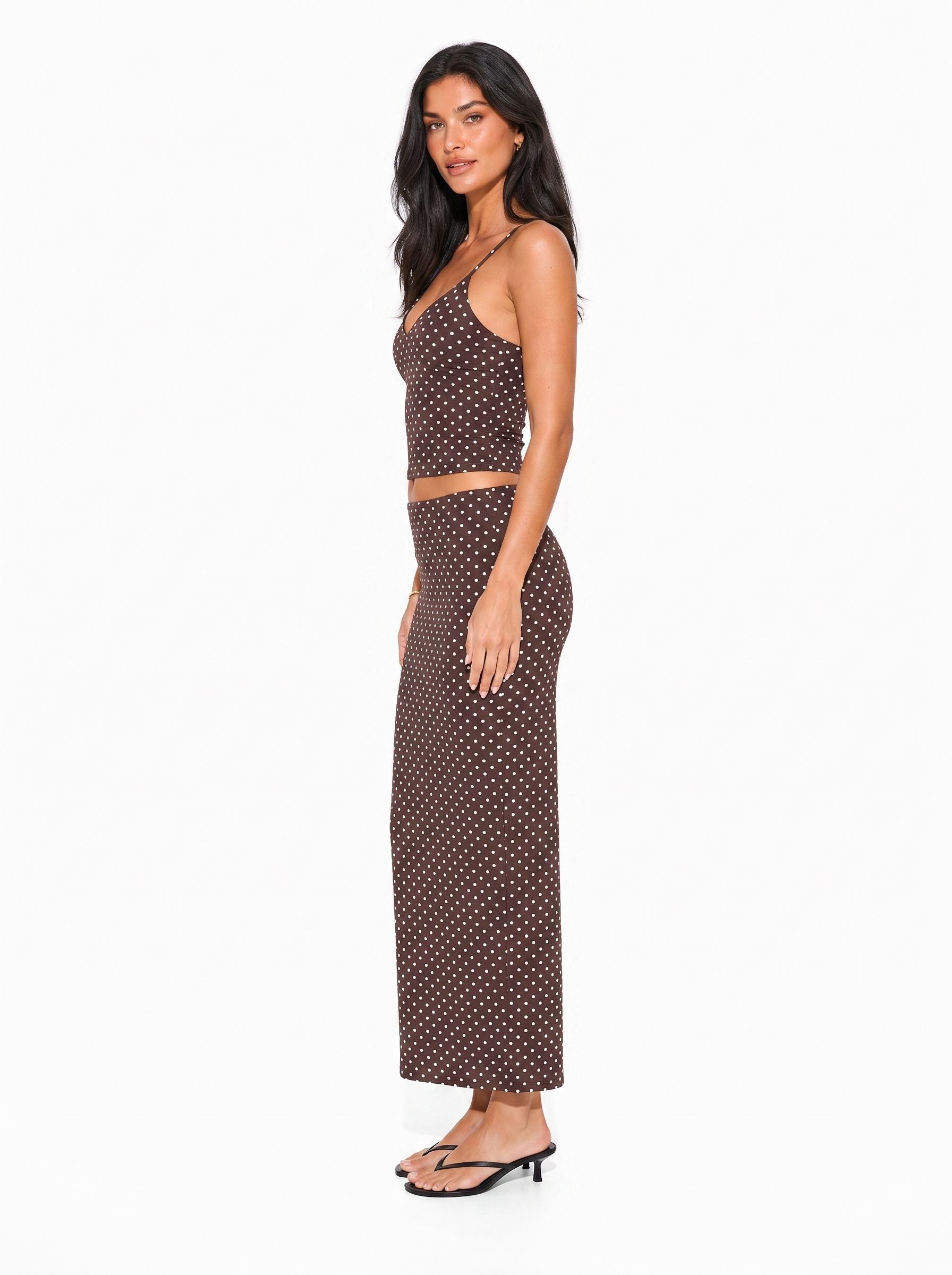 Printed Maxi Skirt And Tank Top Set