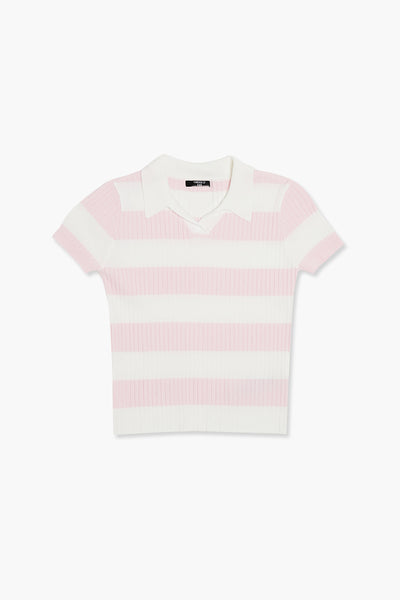 Girls Sweater-Knit Striped Top (Kids)