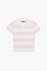 Girls Sweater-Knit Striped Top (Kids)