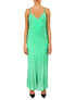 Tonal Patterned Charmeuse Dress