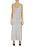 Tonal Patterned Charmeuse Dress