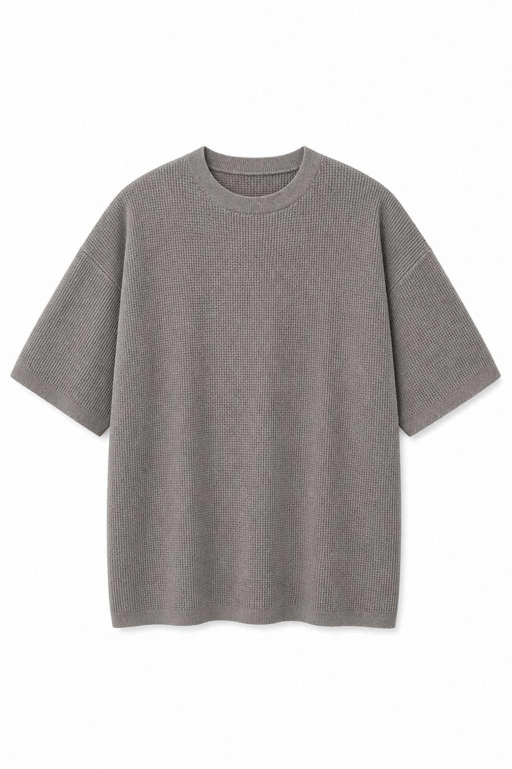 Waffle Knit Oversized T-Shirt