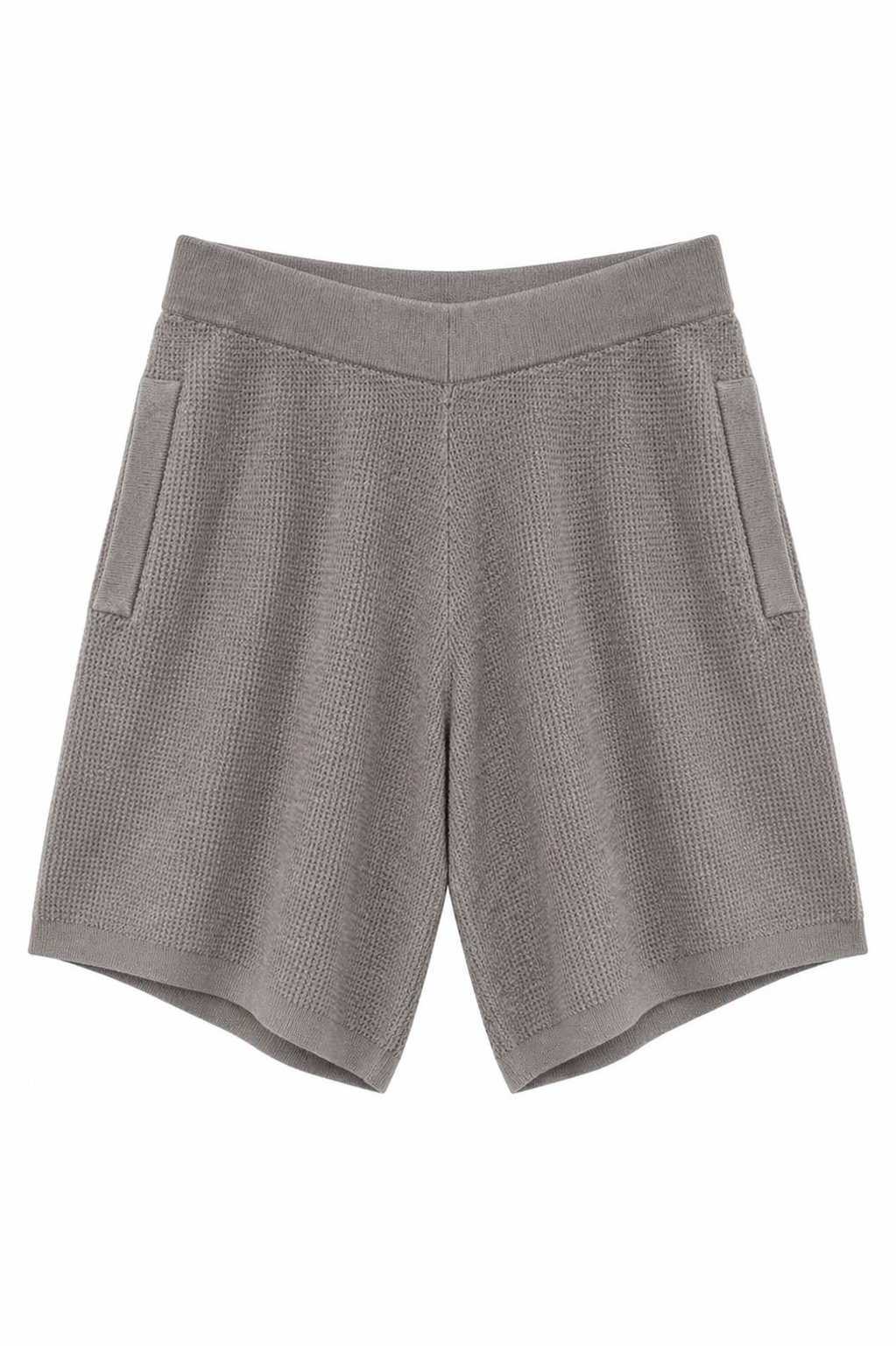 Waffle Knit Oversized Shorts