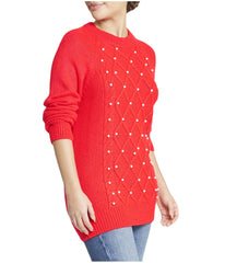 Embellished Cable Pullover