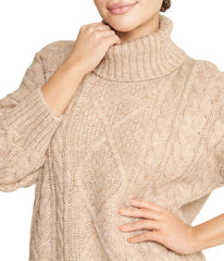 Cable Turtleneck Sweater
