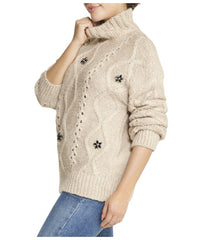 Floral Embellished Sweater