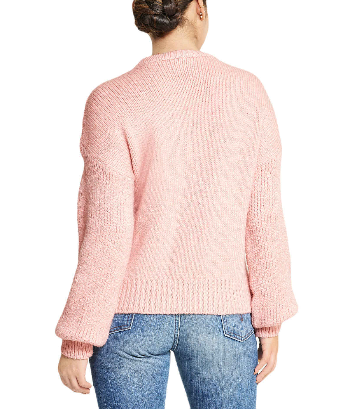 Cable Knit Cropped Pullover Sweater