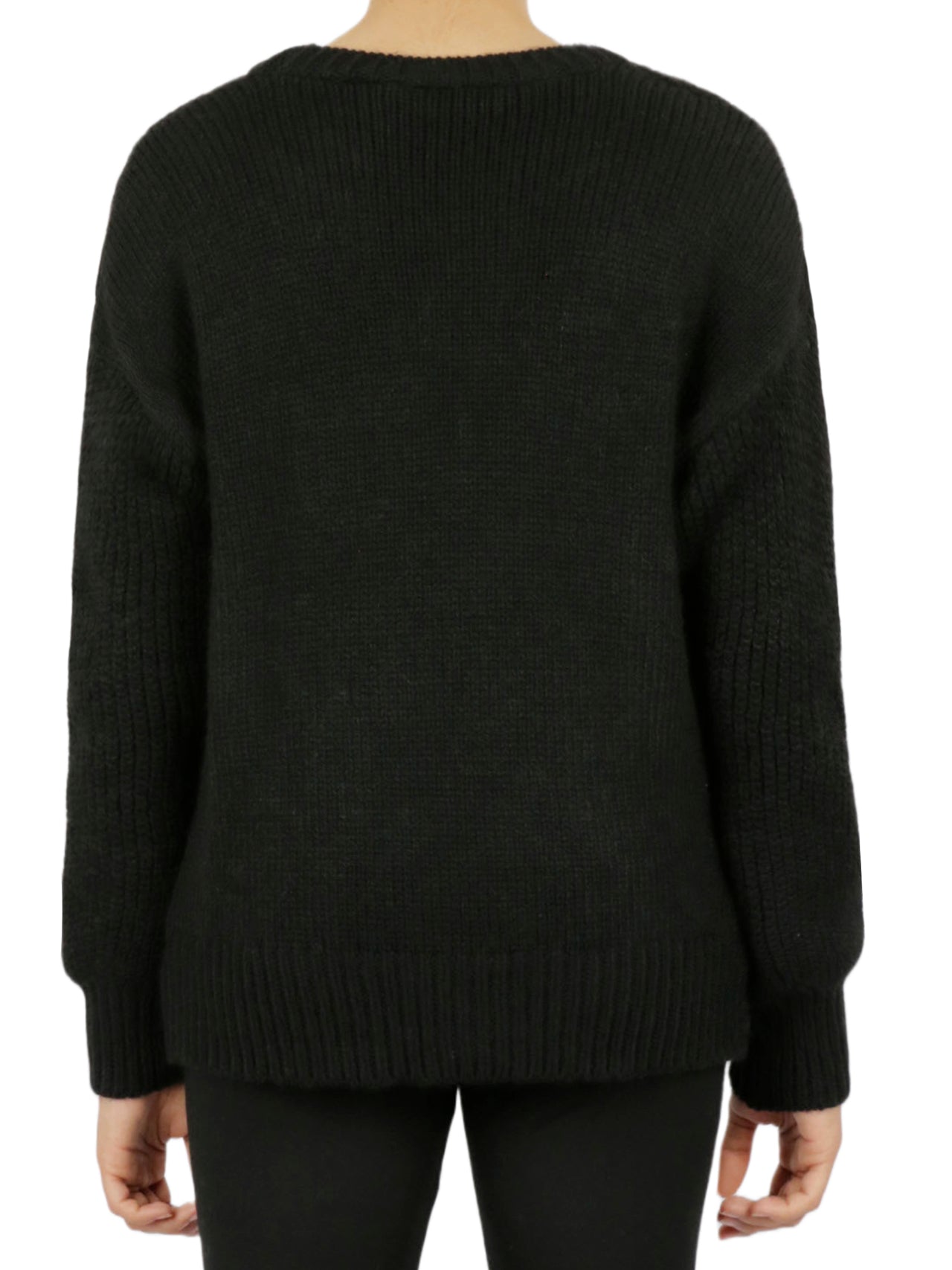 Cable Knit Cropped Pullover Sweater