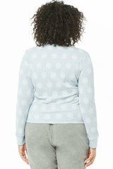 Plus Size Snowflake Print Thermal