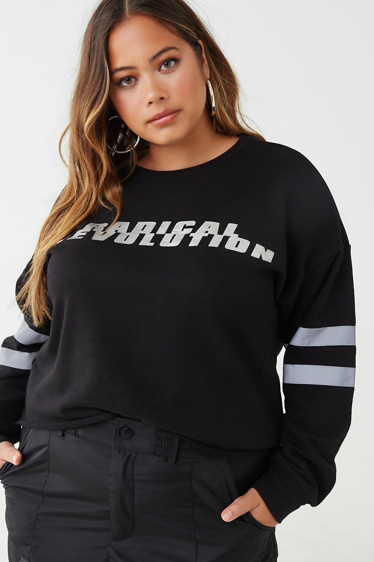 Plus Size Revolution Graphic Sweatshirt