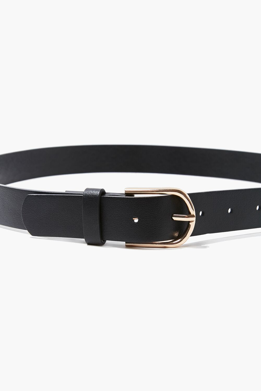 Faux Leather Buckle Belt