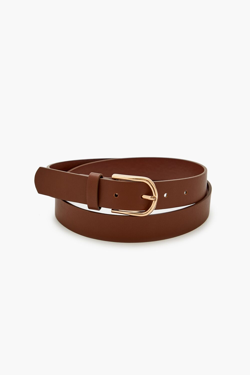 Faux Leather Buckle Belt